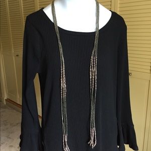 Ribbed casual top
